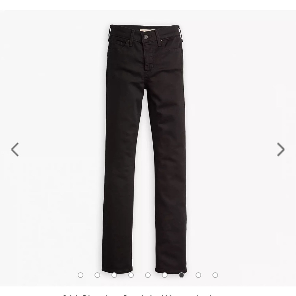 314 Levi Shaping Straight Black Jeans